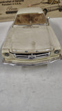 Vtg Jim Beam 1964 Ford Mustang Coupe Porcelain Decanter White Cream With Box