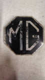 70-80 MG MGB Midget Trunk Grill Badge Emblem Octagon Silver Black 3.5" OEM