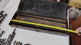Vintage Auger Brace Bits Machinist Tap Die Combo Lot Black Metal Organizer Box