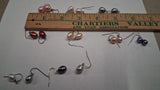 Lot 7 Pairs Freshwater Cultured Pearl Drop Earrings + 4 Single Spare Pearls Lot