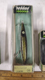 Vintage Fishing Lure Lot Heddon Dying Flutter Tadpolly Helin Flatfish Boxed