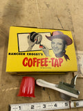 50's Rancher Bing Crosby’s Coffee Tap Ad Can Opener NOS Advertising Display Sign