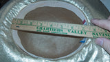 Vintage Mr John Classic NY Paris Gold Straw Wide Brim Hat Saks Box