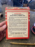 Vintage Cities Service JET Vulcanizing Patches Tire Auto Oil Gas Service station