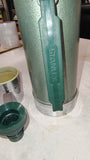 Vintage 1989 Aladdin Stanley Thermos A-944DH 1 Quart Green Vacuum Bottle USA