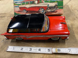 50's Promo Ford Fairlane Wagon Tin Friction Toy Litho Orig Box Bandai Minty Rare