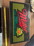vintage 1985–1986 Miller Beer "Made the American Way" lighted bar sign