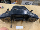 Harley Panhead Shovelhead Touring Fairing Radio Caddy Kit Glove box Sun Guage Vo