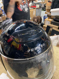 Fulmer Black Full Face Motorcycle Helmet ff Clear Visor and Top Vent XS