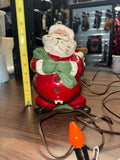Vintage 1950s Mackie Newton ceramic Santa sculpture