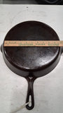 Vintage Griswold No 10 Cast Iron Skillet Large Block Logo Erie PA 716 Antique