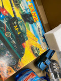 Vintage Taiyo M-4 Sherman Combat Tank battery-operated litho tin toy Japan Box 2