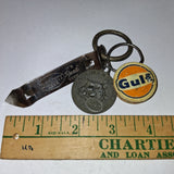 Vtg Iron City Beer Beat em Bucs Opener Esso Tiger Gulf Service Center Tag Lot