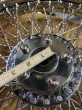 80 Diamond Pearl Spoke Front Wheel Harley Sportster Dyna FXR 84-99 DD 19" Chrome
