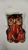 Vintage Tin Litho Toys & Magnus Harmonica Lot - Owl Clicker, Cowboy, Hobo