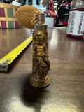 vintage Rococo-style ormolu perfume atomizer from the mid-20th century 1950s