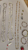 Vtg Costume Jewelry Lot Necklaces Bracelets Puka Shell Boho Estate Collection