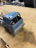 Vintage Hubley #1490 Blue Log Truck Cast Toy - Metal Ford Vehicle Collectible