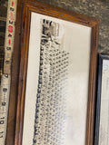 Original 1944 WWII Panoramic Photo Discharge Papers US Navy Military Class Vtg