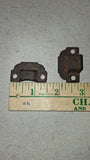 Antique Cast Iron Eastlake Cabinet Cupboard Latch Keeper Catch Fleur De Lis Pair