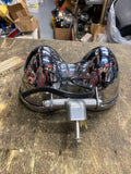 OEM Harley Dyna Fat Bob (FXDF) dual halogen headlights Chopper Bottom mount Chro