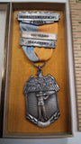 1955 Blackinton 25 Yard Off Hand Shooting Medal Tuscarora Trail M. L. Comp Box
