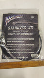 Magnum Stainless XR Front Brake Line Harley Non-ABS 45" Black 1741-4716