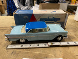 Vintage SMP 1957 Ford Fairlane 500 Promo Car Model Blue Original Box nos MINTY!