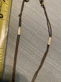 Vintage Pocket Watch FOB Chain -Antique 1890's Victorian Double T bar Silver!