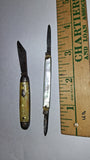 Lot of 2 Vintage Pocket Knives – Imperial Celluloid & Miniature Mother of Pearl