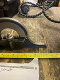 Vintage Starrett Protractor Head 420 PR-1224 7" Round Measuring Tools Machinist