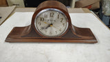 Vintage 1930s Peerless Electric Wood Tambour Mantel Clock 110V AC USA