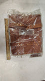 Vintage Brown Leather Motorcycle Handlebar Tool Bag Bicycle Saddle Pannier