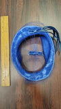 Vintage 1950s Blue Velvet Pillbox Hat Fascinator Veil Bow Feathers Toque