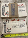 NOS Veedol Motor Oil Gas Service Station Garage Auto Truck Service Card 1950's