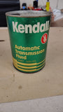Vtg SEALED Kendall Automatic Transmission Fluid 1 Quart Composite Can Petroliana