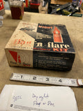 Vintage Kempo 50's Flag 'N Flare Kit Auto Car AAA Hot rod Oil Gas coll man cave