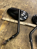 OEM Factory Mirrors Harley Black Dyna Softail Touring Sportster Tear Drop Stock