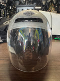 Harley Jet II 3/4 motorcycle helmet metallic silver MEDIUM