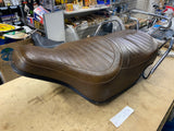 Harley Spring Comfort Flex Seat Brown Shovelhead FLH Electra Glide OEM Grab Rail