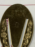 Vintage Gold Money Clip Men Initials MLM  antique brass page marker Sterling?