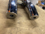 LA Choppers Chrome 7" rise 1 1/4" Handlebar "Hefty Risers" Harley Custom Fat
