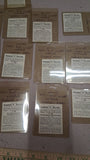 Vtg 1934 Fine Art Miniature Portrait Cards Collection World Figures 16 Piece Lot