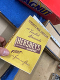 Hershey's Milk Chocolate Almonds Vintage Display Box Candy Advertising Sign stor