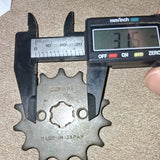 Vintage OEM Front Countershaft Drive Sprocket (14T / 420 Pitch) 6 Spline 25mm