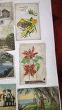 Lot of 22 Antique Vintage Postcards Early 1900s Litho Landscape Greetings