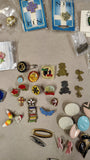 Vintage Costume Jewelry Estate Lot Pins Brooches Cufflinks Tie Clips Retro