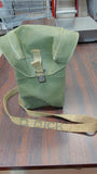 WWII British Army Mk II Light Respirator Mask Pouch Canvas Bag Named Strap