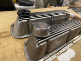 Vtg Valve Covers Finned Aluminum 289 302 Powered By Ford Small Block 5 liter