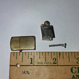 Vintage Brass Miniature Pocket Lighter Made in Japan 1 Inch Novelty Petrol Fluid